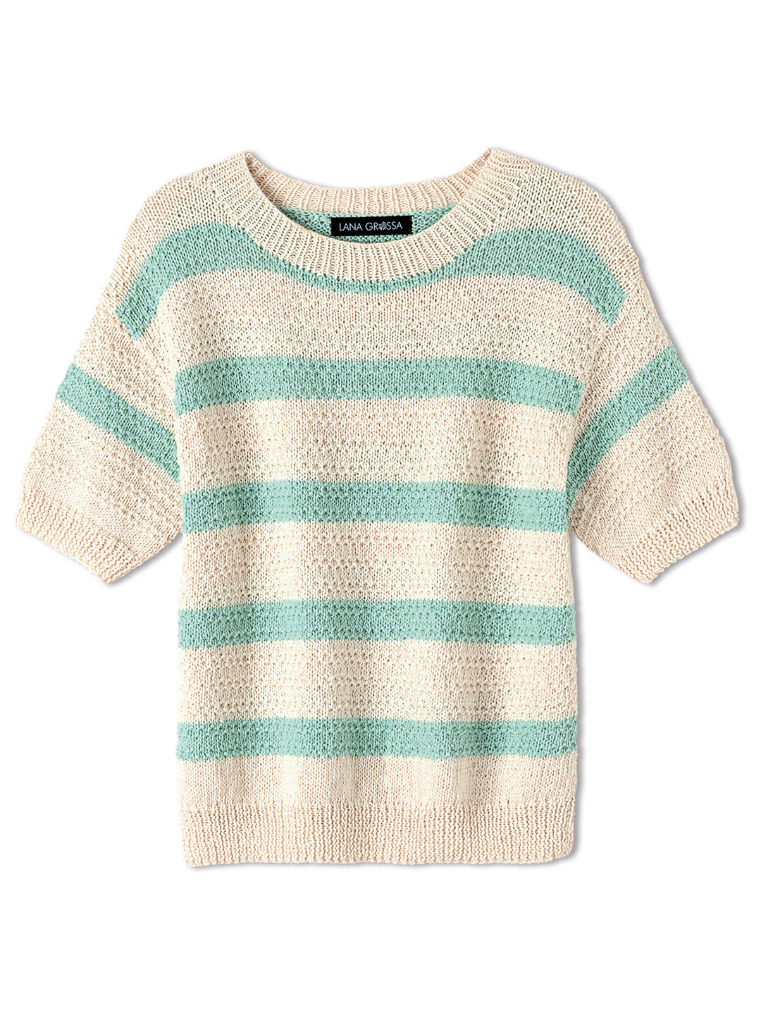 Strickpaket Summer Cashmere T-Shirt mit Streifen