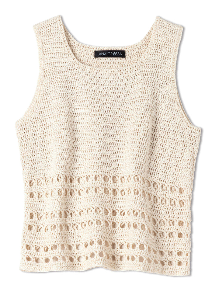 Häkelpaket Summer Cashmere Top mit Ajourmuster