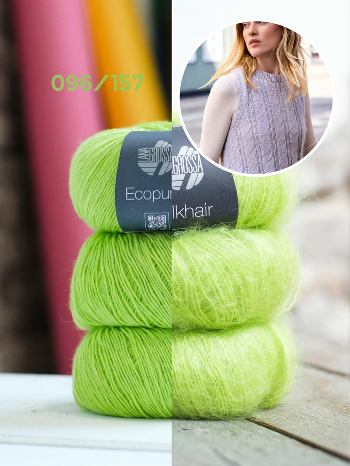 Strickpaket Ecopuno Silkhair Pullunder