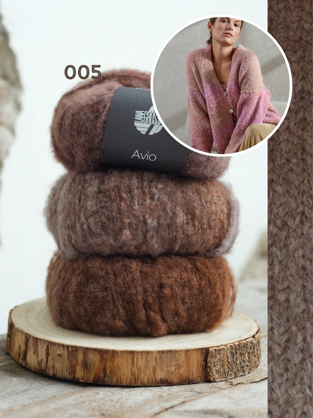 Strickpaket Avio Jacke