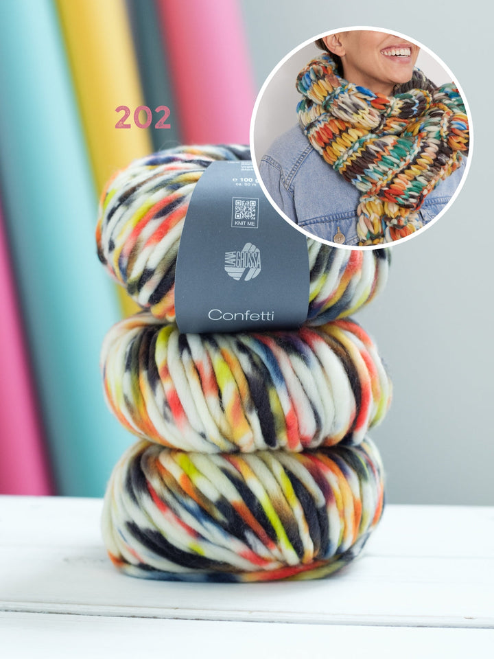 Strickpaket Confetti Schal