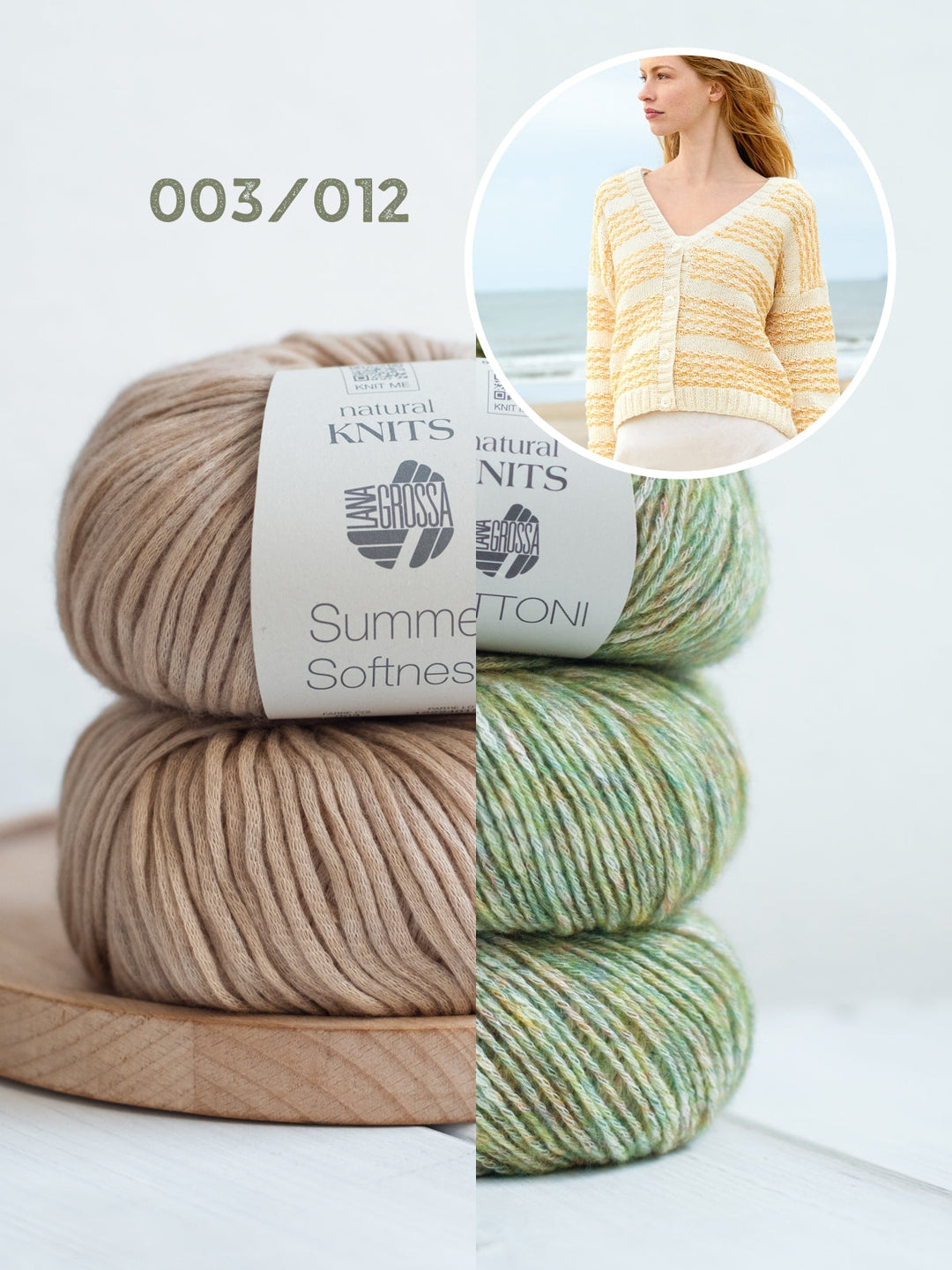 Strickpaket Summer Softness Bottoni Streifenjacke