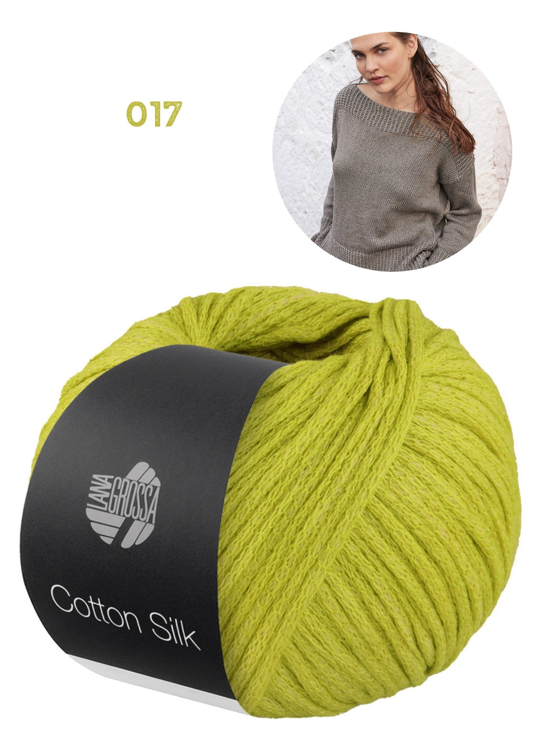 Strickpaket Cotton Silk Pullover mit U-Bootausschnitt