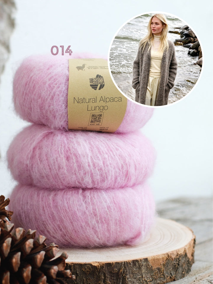 Strickpaket Natural Alpaca Lungo Mantel