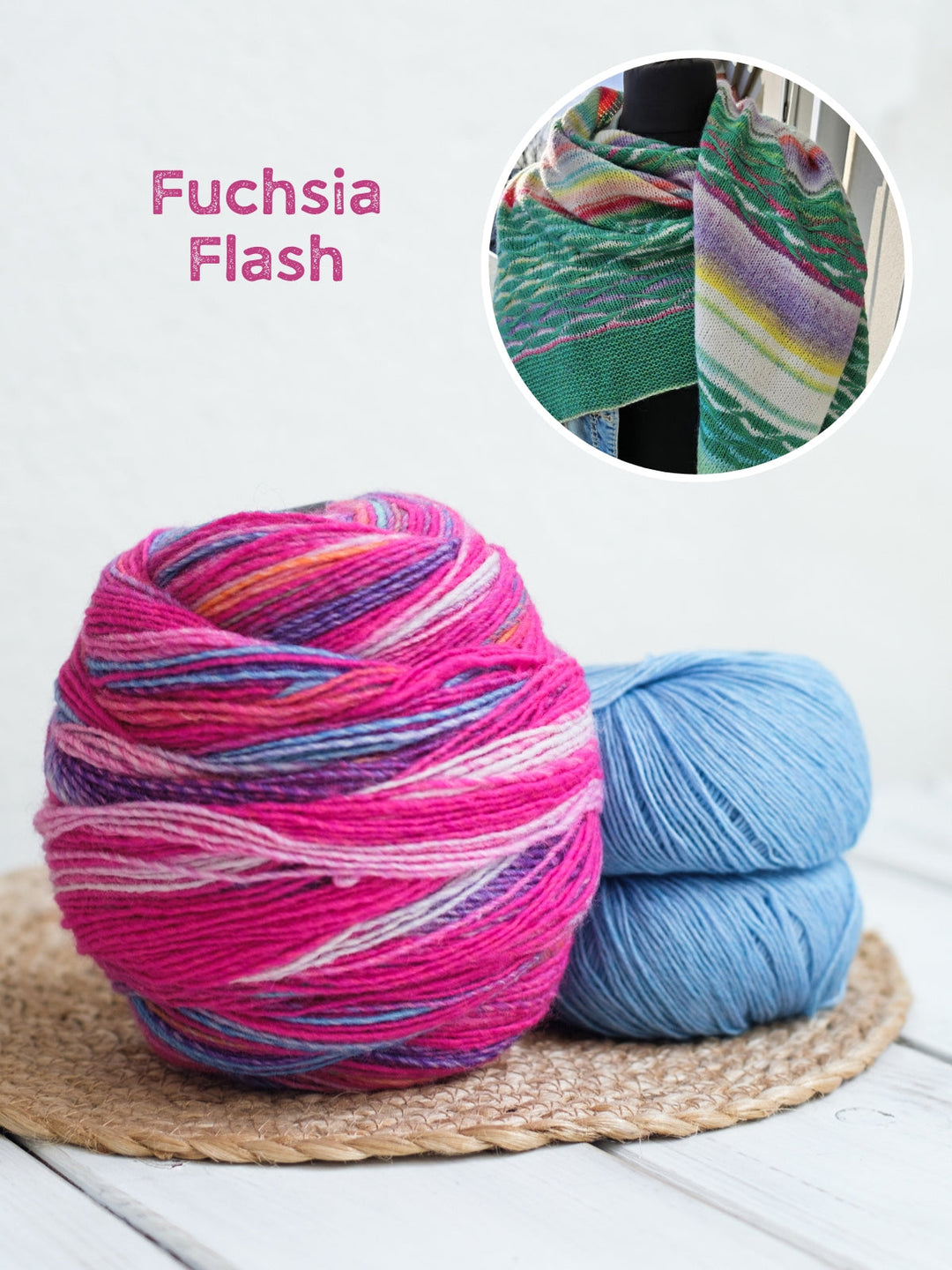 Strickpaket Lizas Tuch New Waves - Gomitolo Ecopuno