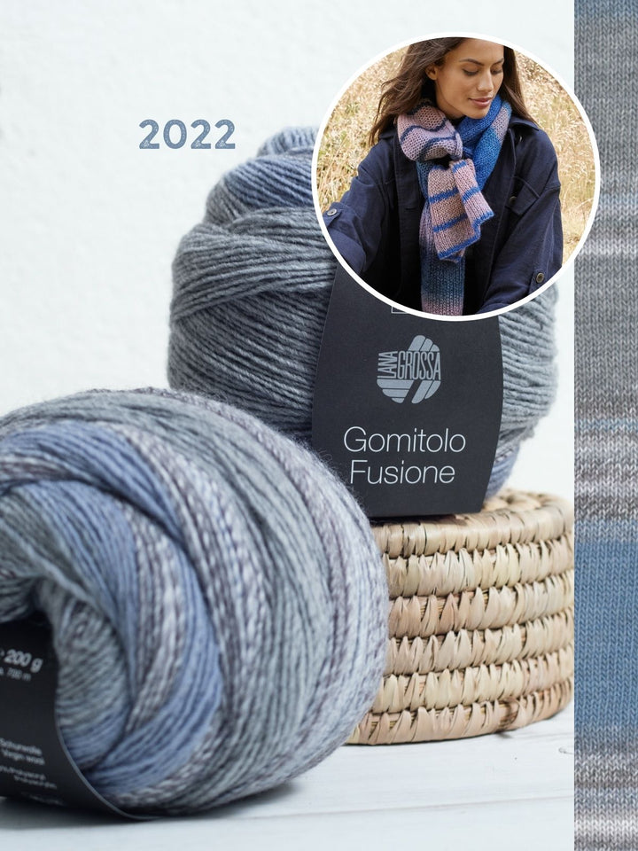 Strickpaket Gomitolo Fusione Schal glatt