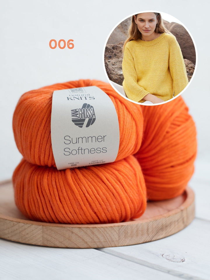 Strickpaket Summer Softness Top-Down Raglanpullover