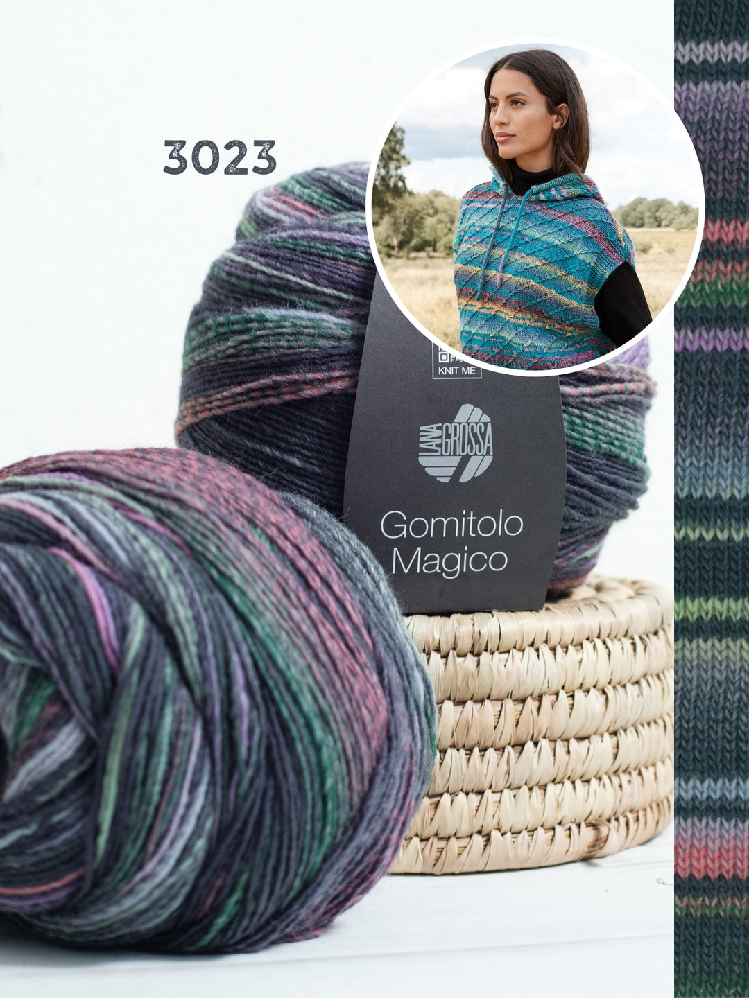 Strickpaket Gomitolo Magico Hoodie-Pullunder