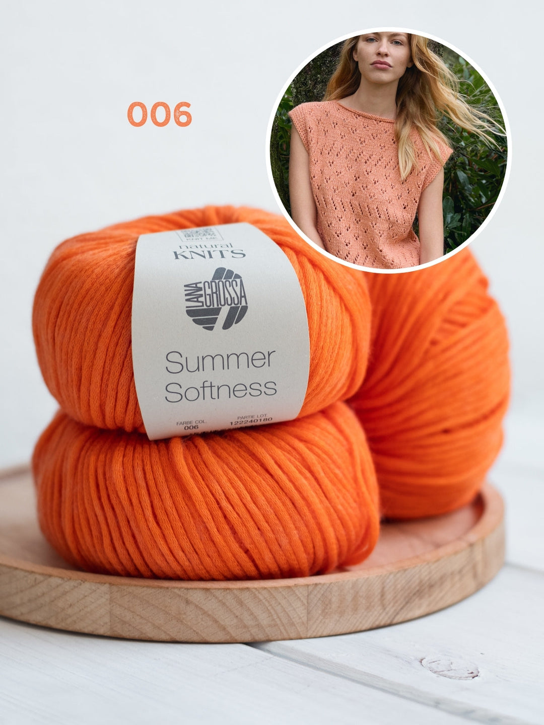 Strickpaket Summer Softness Top mit Ajourmuster