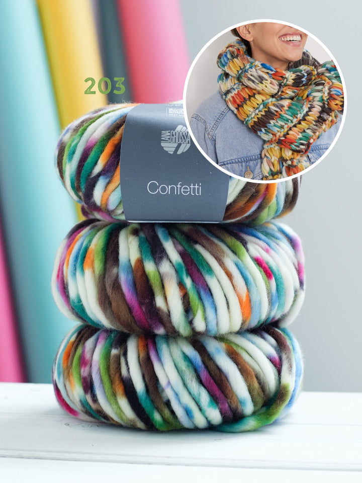 Strickpaket Confetti Schal