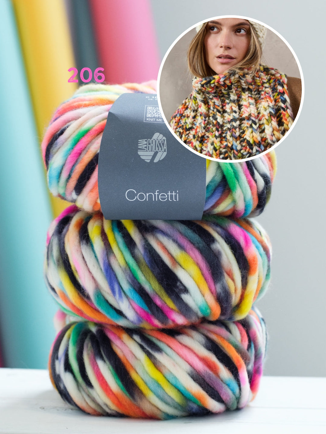 Strickpaket Confetti Loop