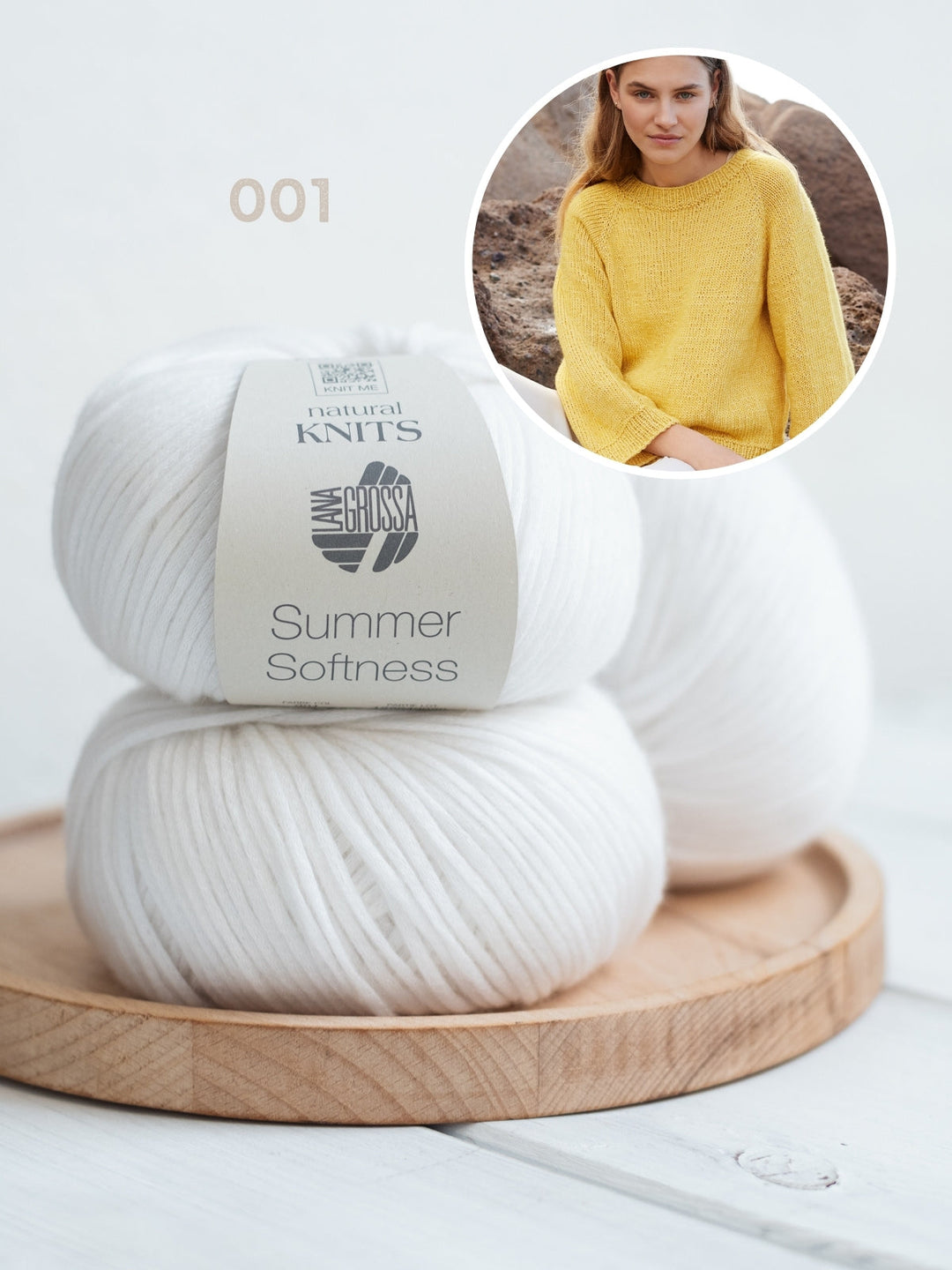 Strickpaket Summer Softness Top-Down Raglanpullover