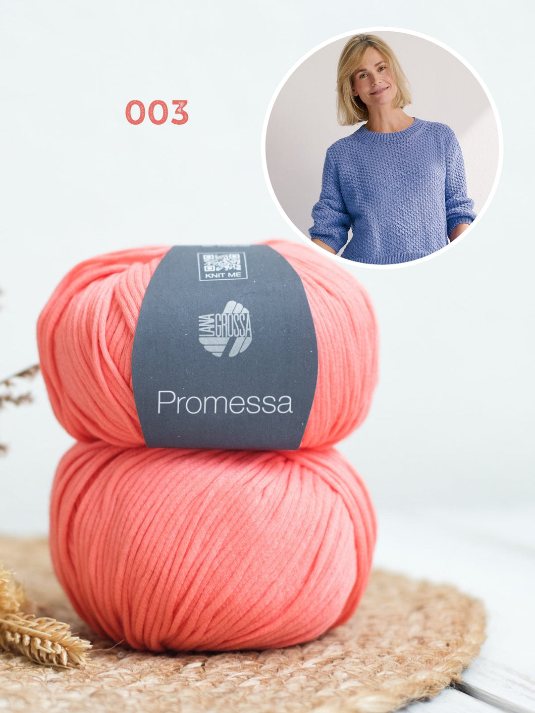 Strickpaket Promessa Pullover mit Strukturmuster