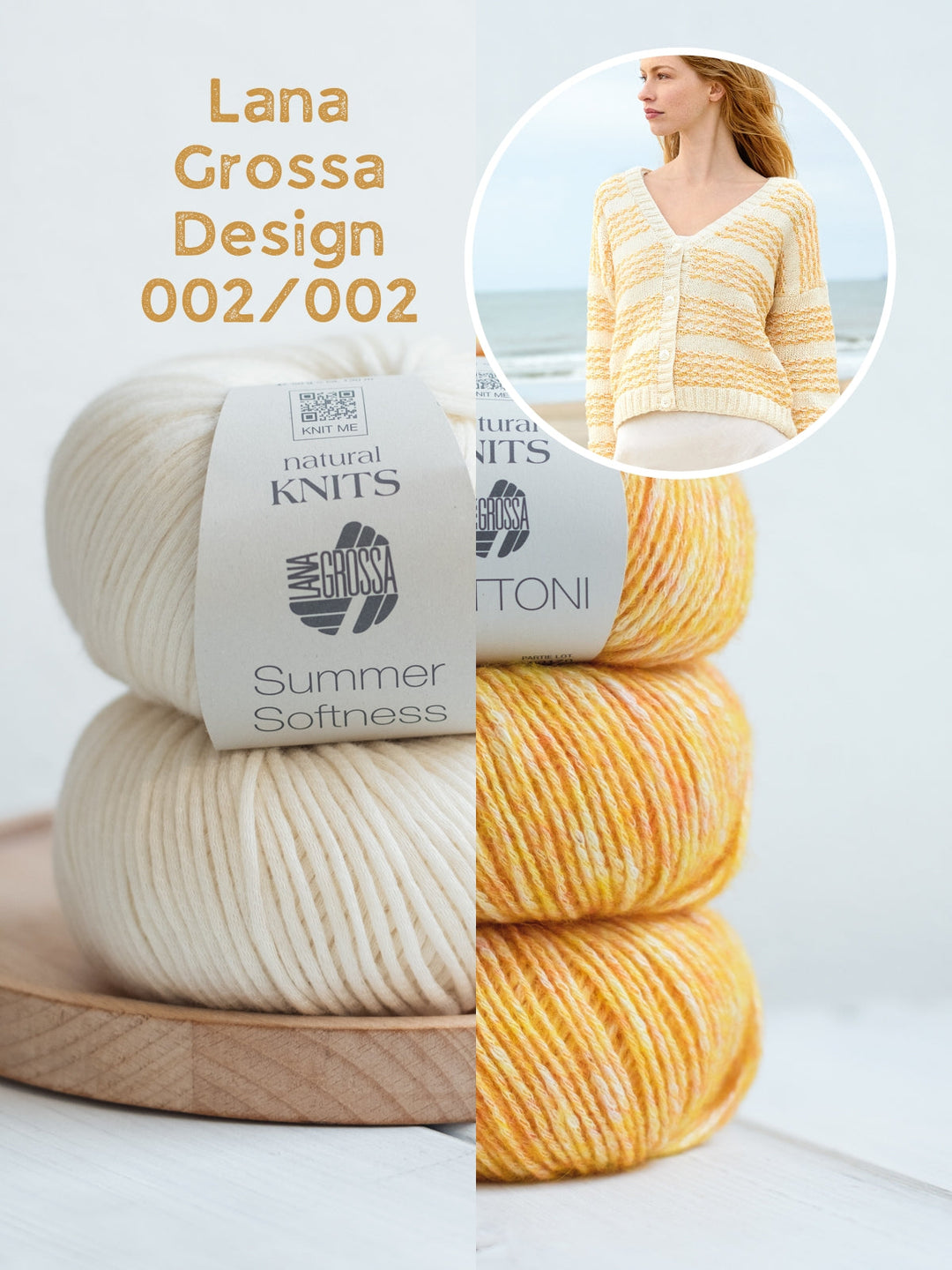 Strickpaket Summer Softness Bottoni Streifenjacke