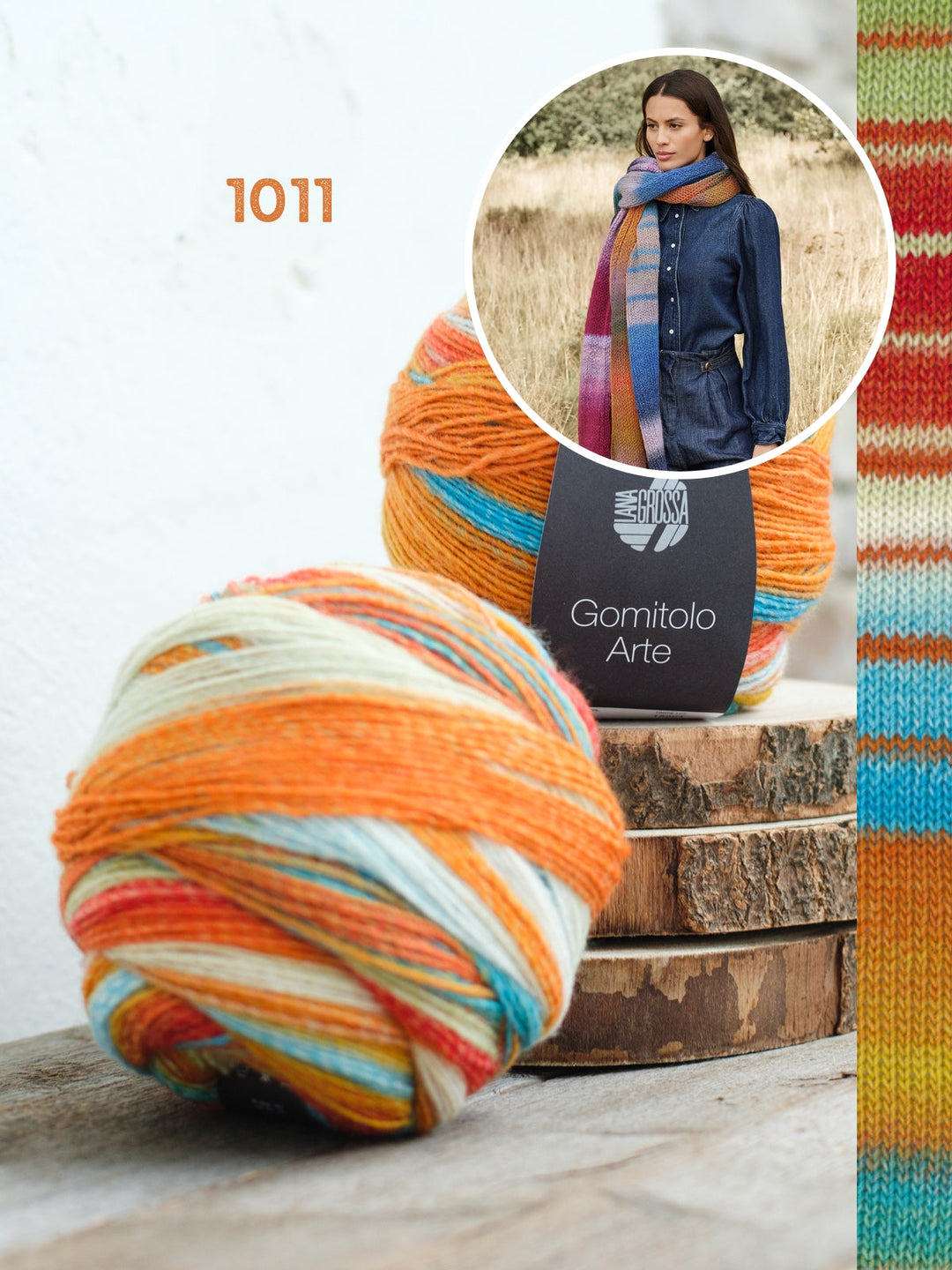 Strickpaket Gomitolo Arte Schal