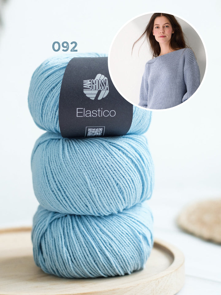 Strickpaket Elastico Pullover in Halben Patent