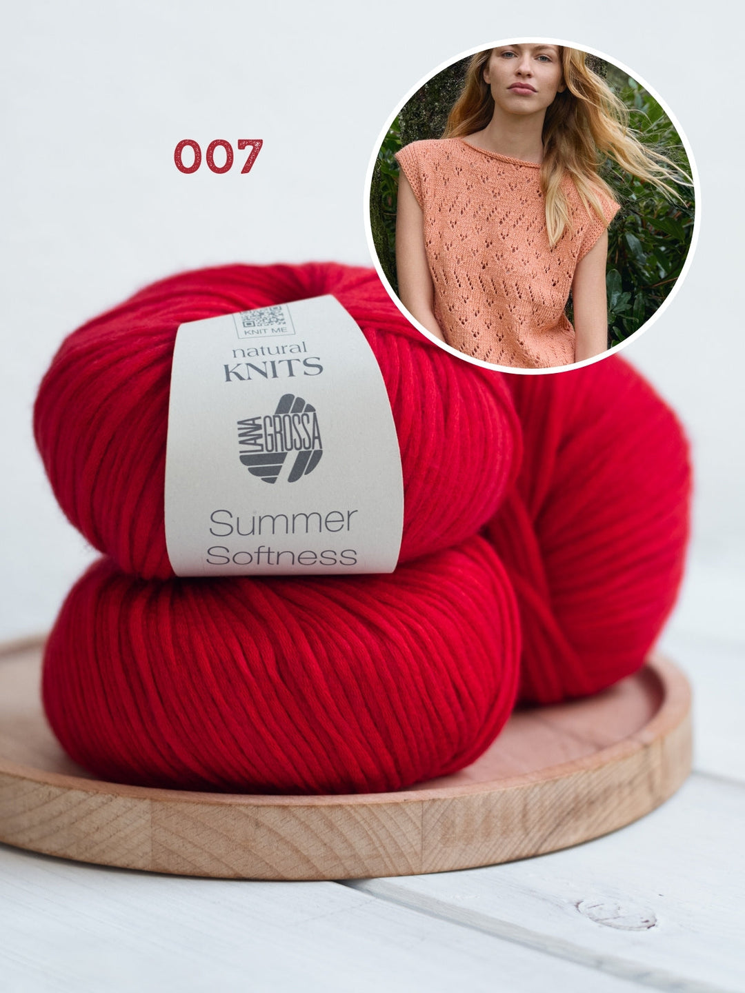 Strickpaket Summer Softness Top mit Ajourmuster