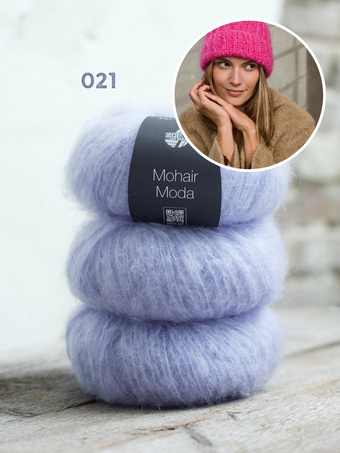 Strickpaket Mohair Moda Mütze