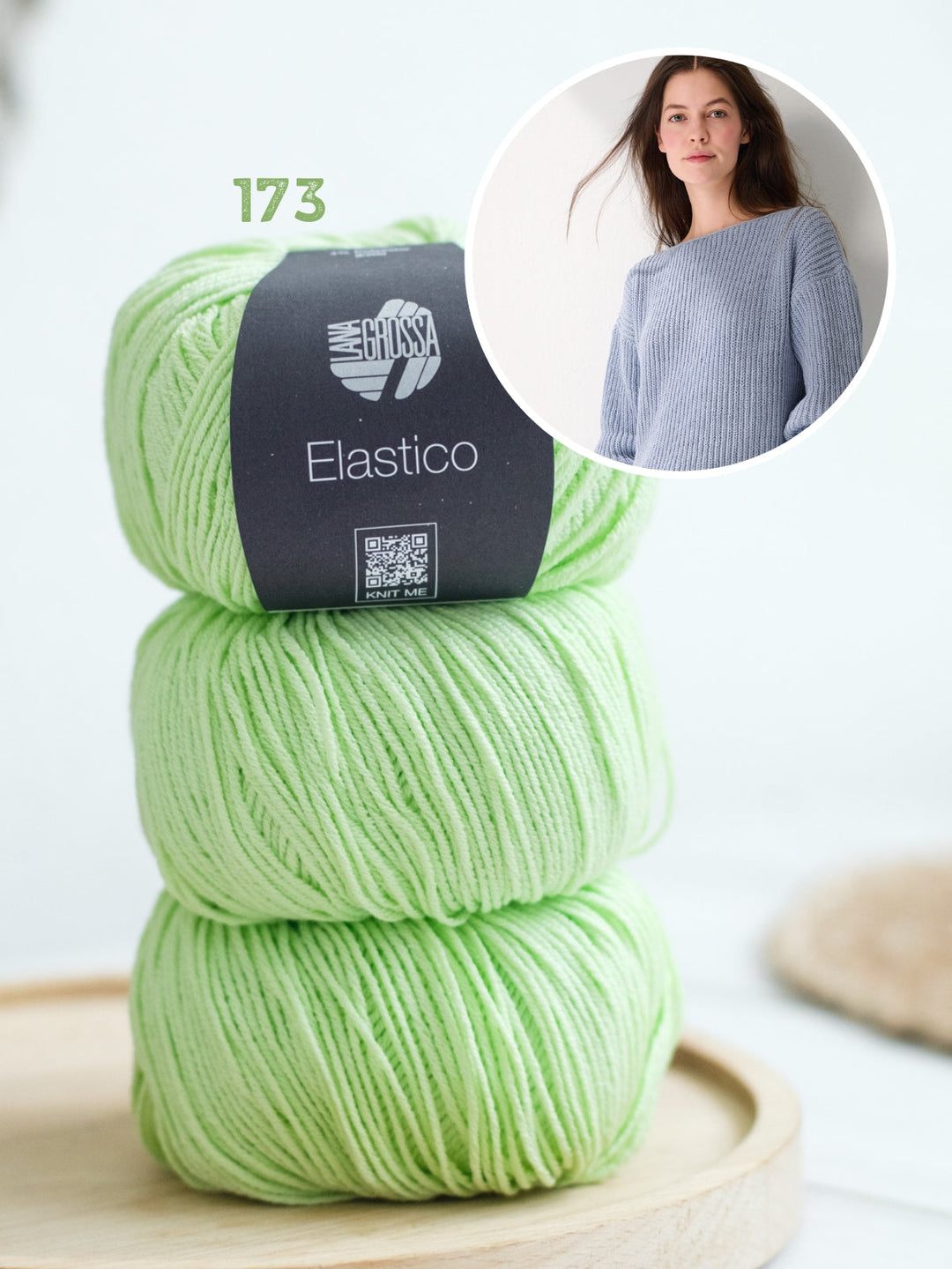 Strickpaket Elastico Pullover in Halben Patent