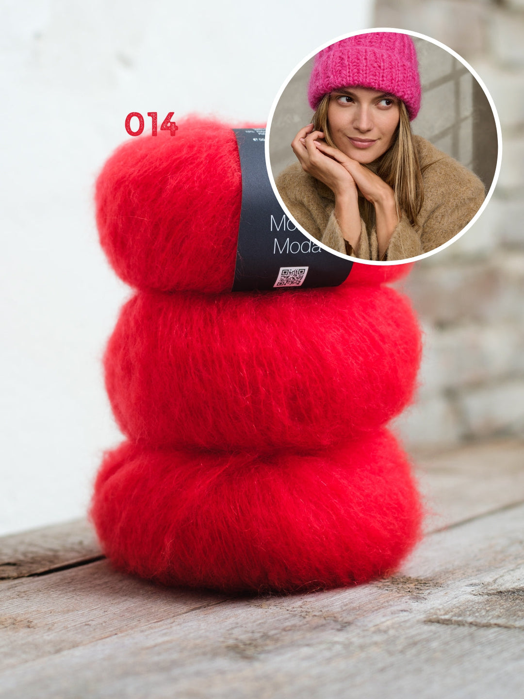 Strickpaket Mohair Moda Mütze