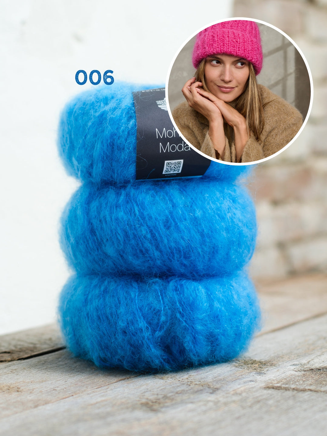 Strickpaket Mohair Moda Mütze