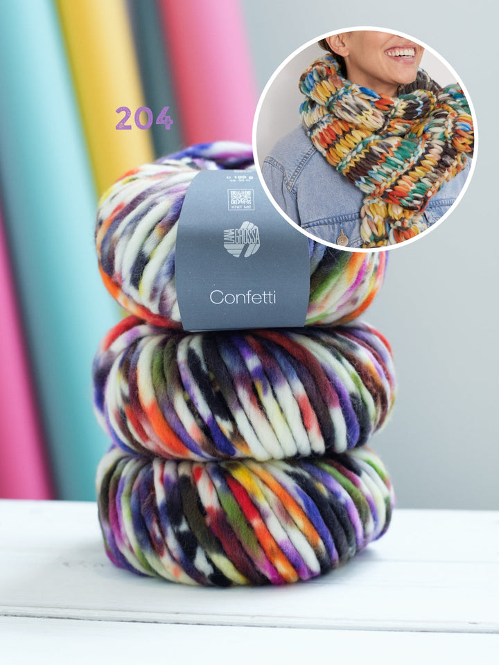 Strickpaket Confetti Schal