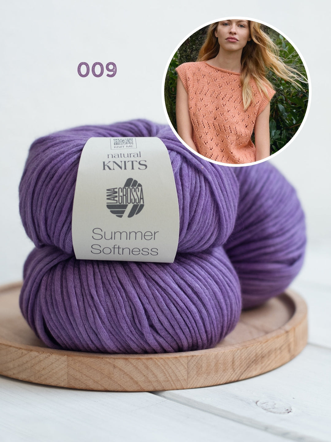 Strickpaket Summer Softness Top mit Ajourmuster