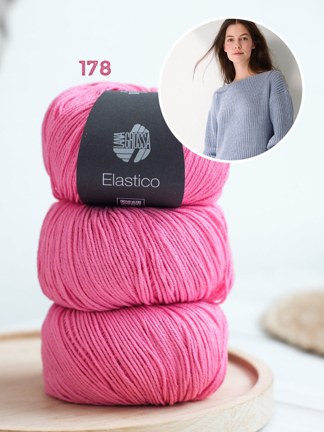 Strickpaket Elastico Pullover in Halben Patent