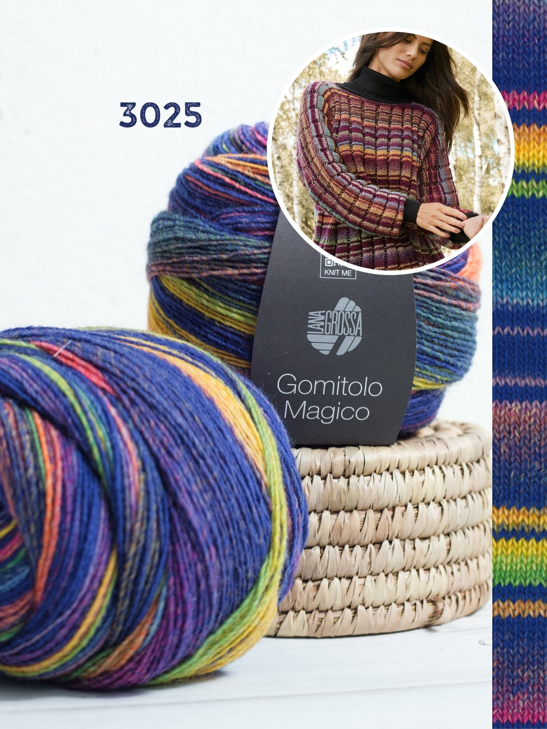 Strickpaket Gomitolo Magico Fledermaus-Pullover