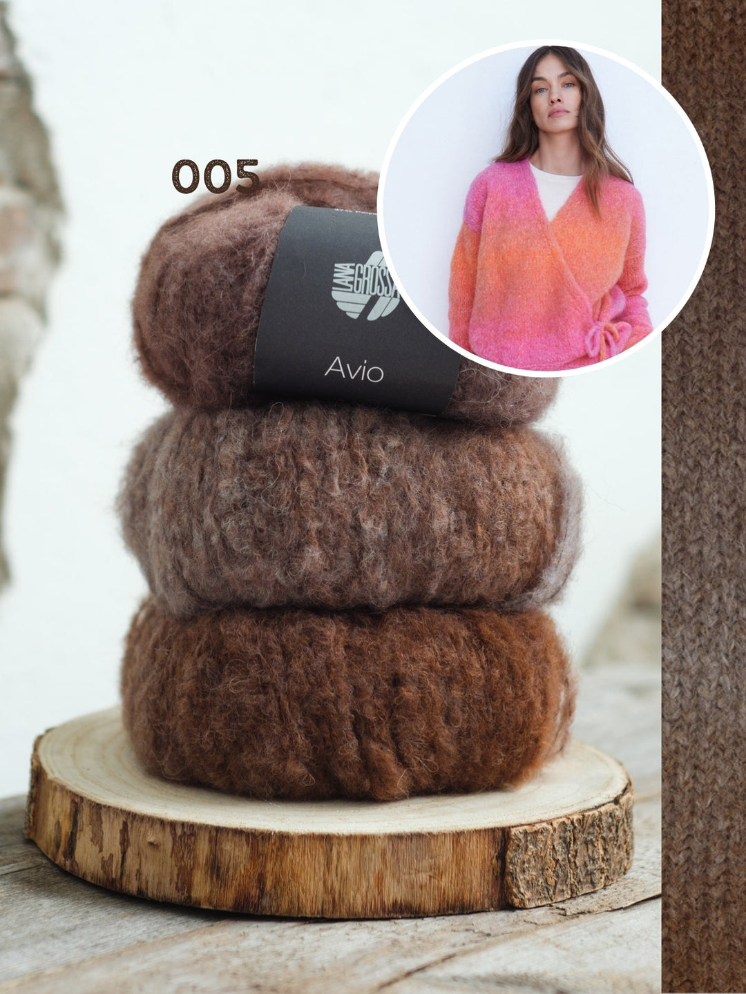 Strickpaket Avio Wickeljacke