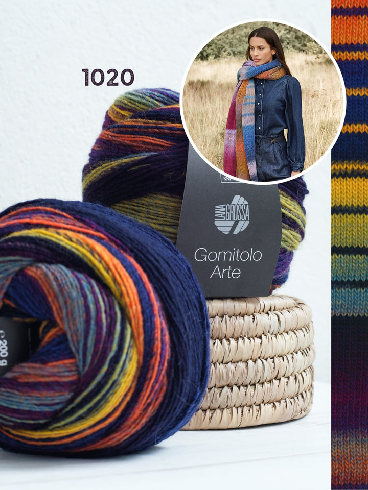 Strickpaket Gomitolo Arte Schal