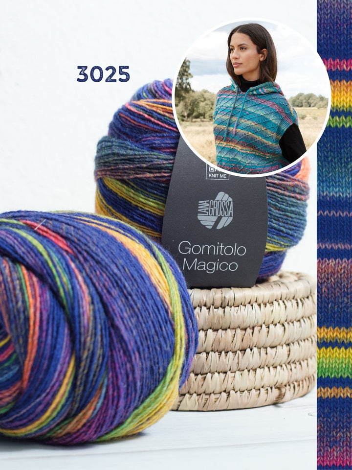 Strickpaket Gomitolo Magico Hoodie-Pullunder