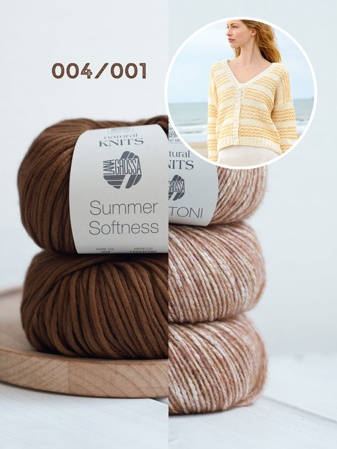 Strickpaket Summer Softness Bottoni Streifenjacke