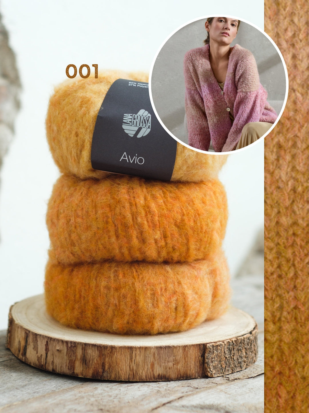 Strickpaket Avio Jacke