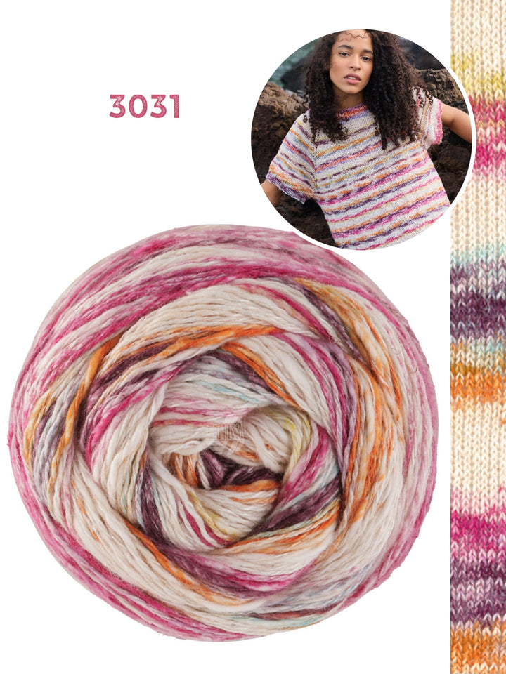 Strickpaket Gomitolo Hippie Top-Down Shirt