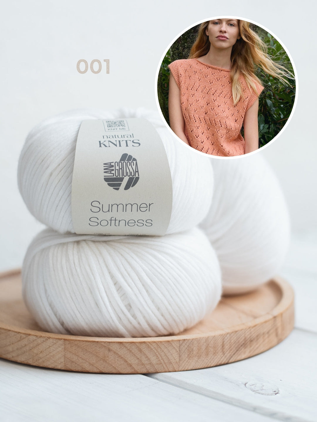 Strickpaket Summer Softness Top mit Ajourmuster