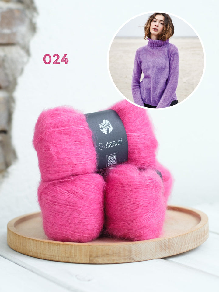 Strickpaket Setasuri Pullover mit Rollkragen