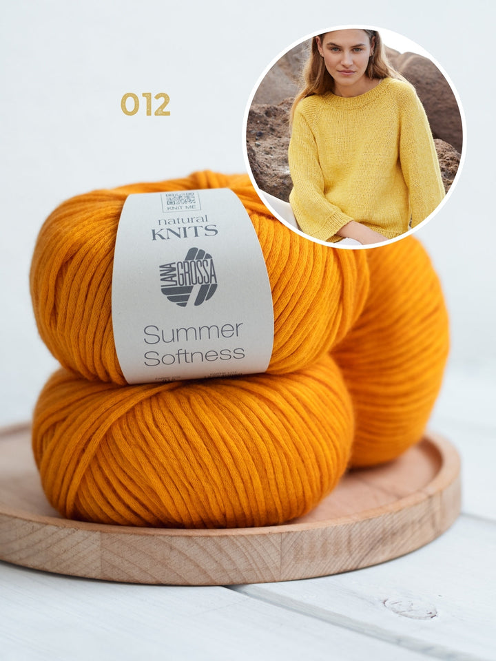 Strickpaket Summer Softness Top-Down Raglanpullover