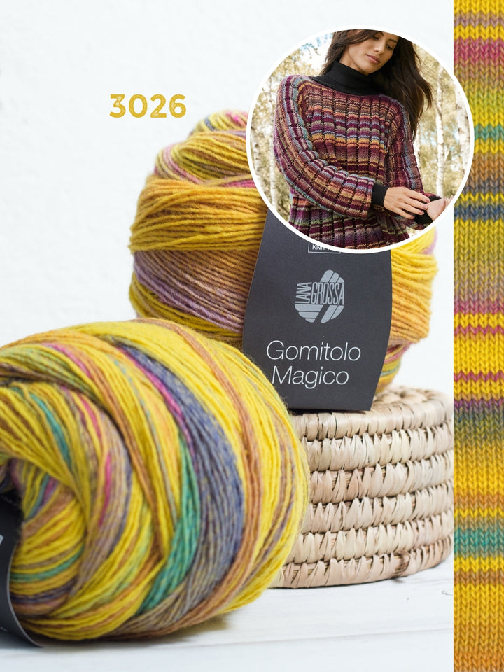 Strickpaket Gomitolo Magico Fledermaus-Pullover