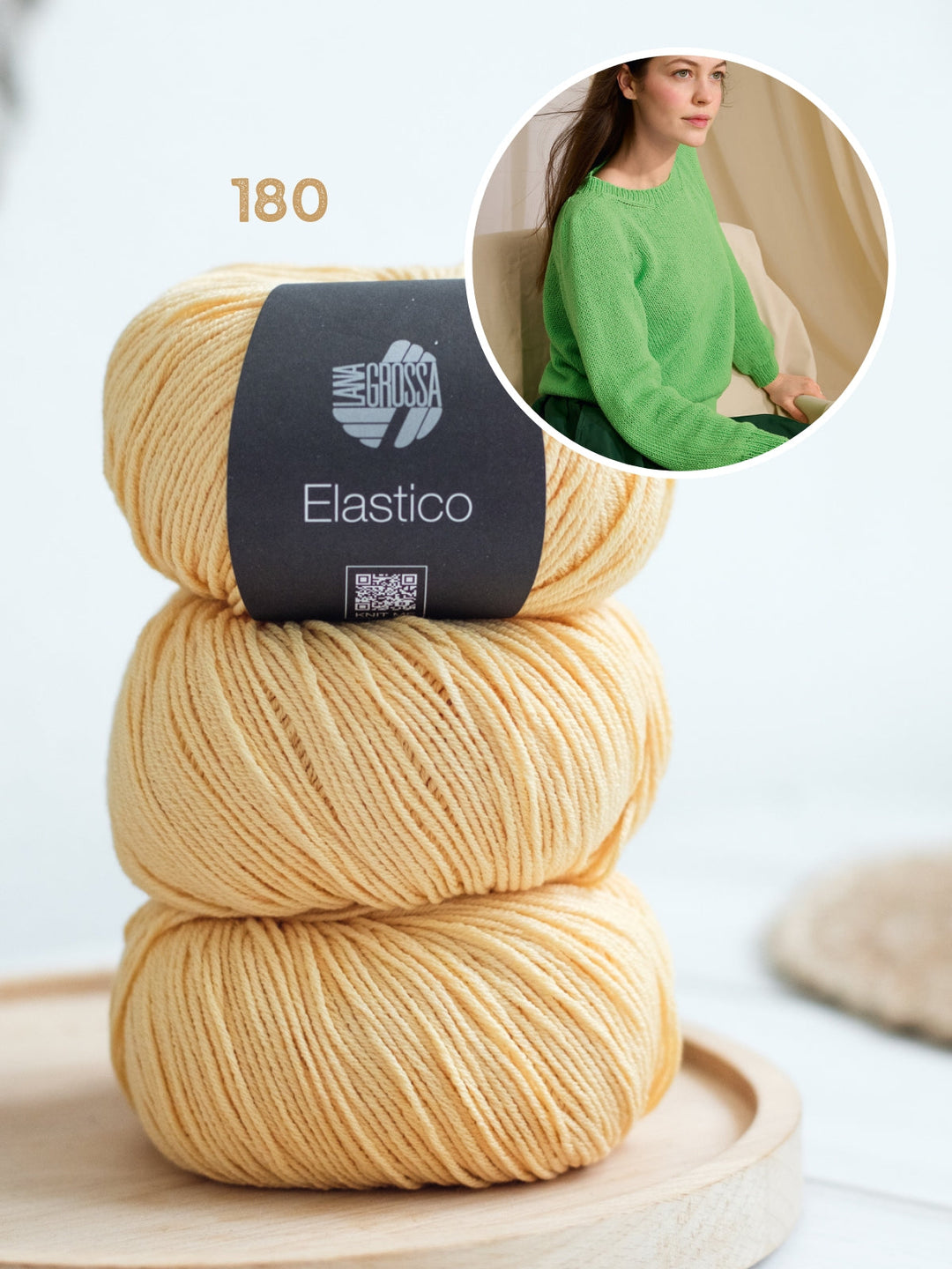 Strickpaket Elastico Pullover mit Schulterpasse