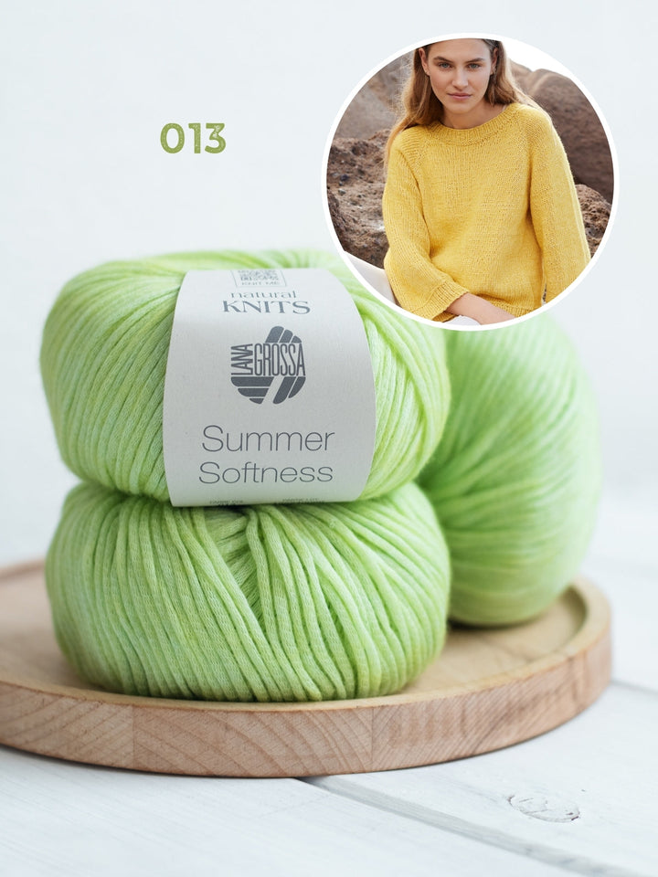 Strickpaket Summer Softness Top-Down Raglanpullover