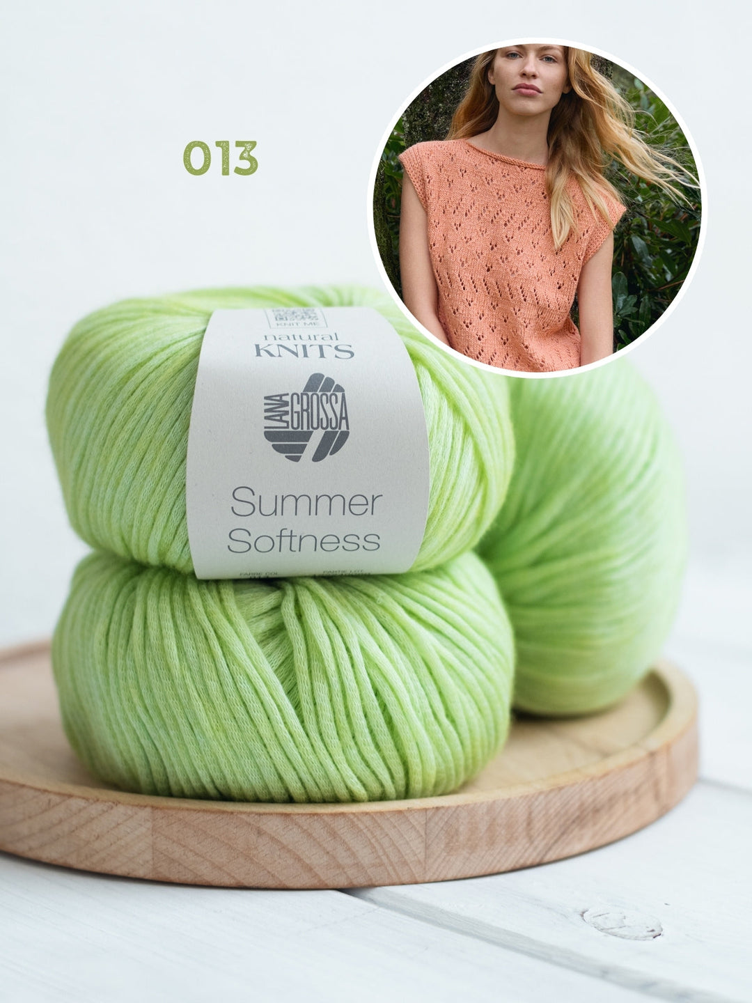 Strickpaket Summer Softness Top mit Ajourmuster