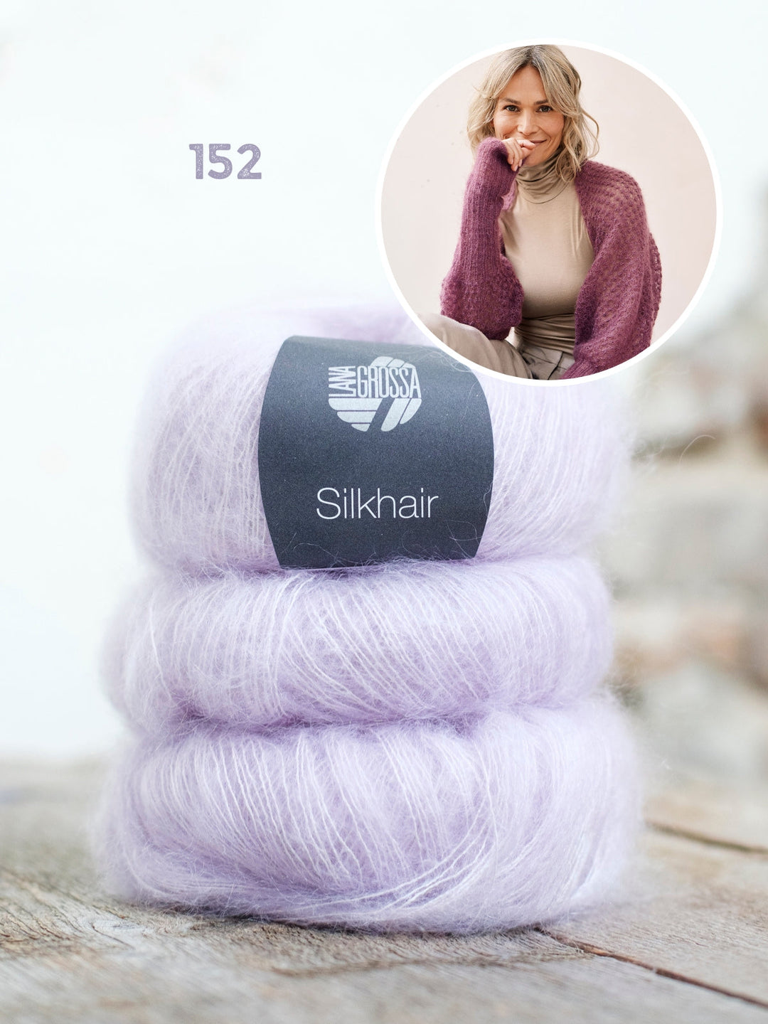 Strickpaket Silkhair Ärmelschal