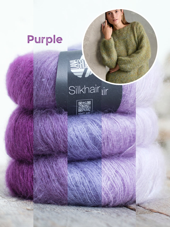 Strickpaket Silkhair Pullover