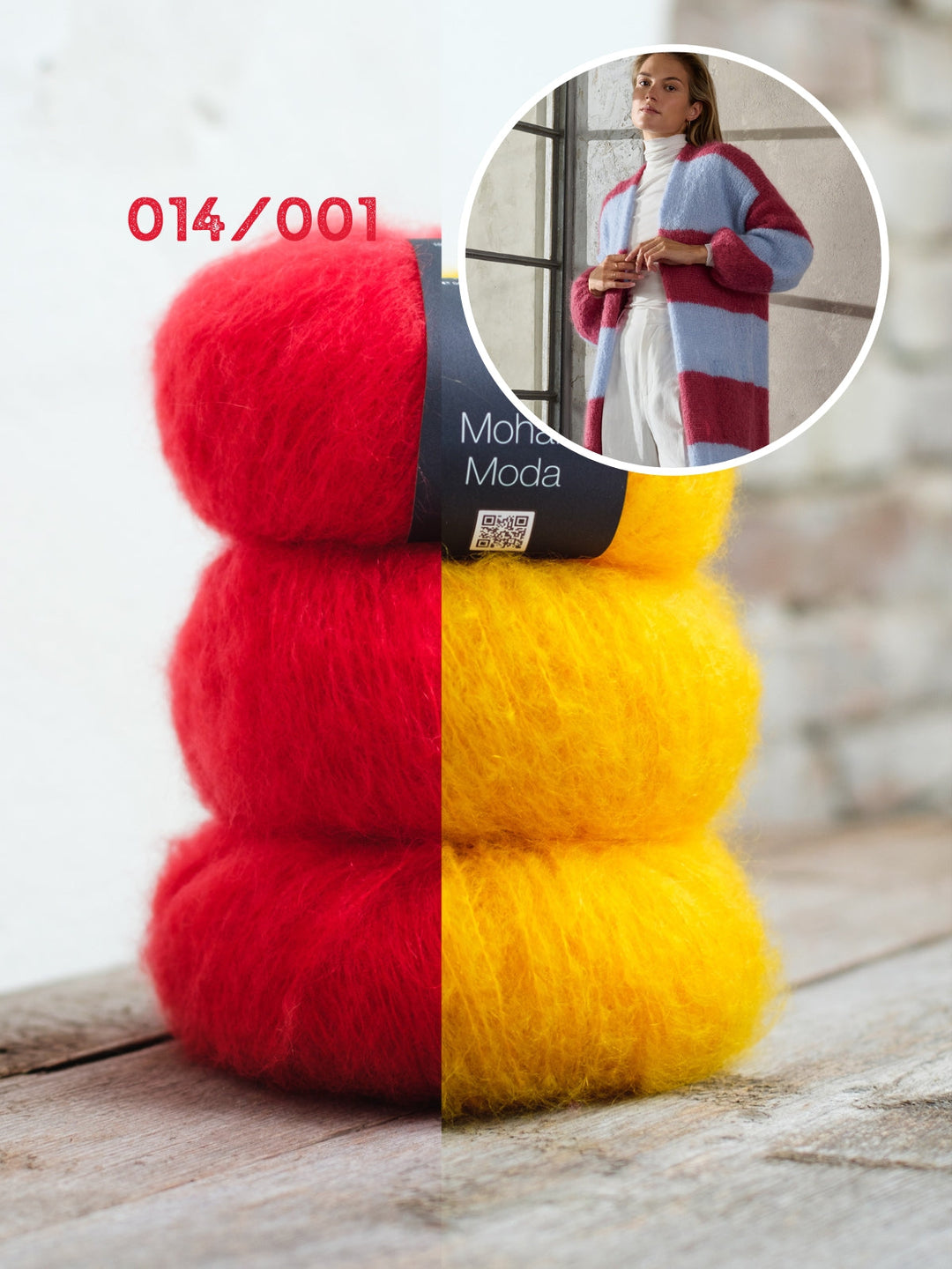 Strickpaket Mohair Moda Mantel