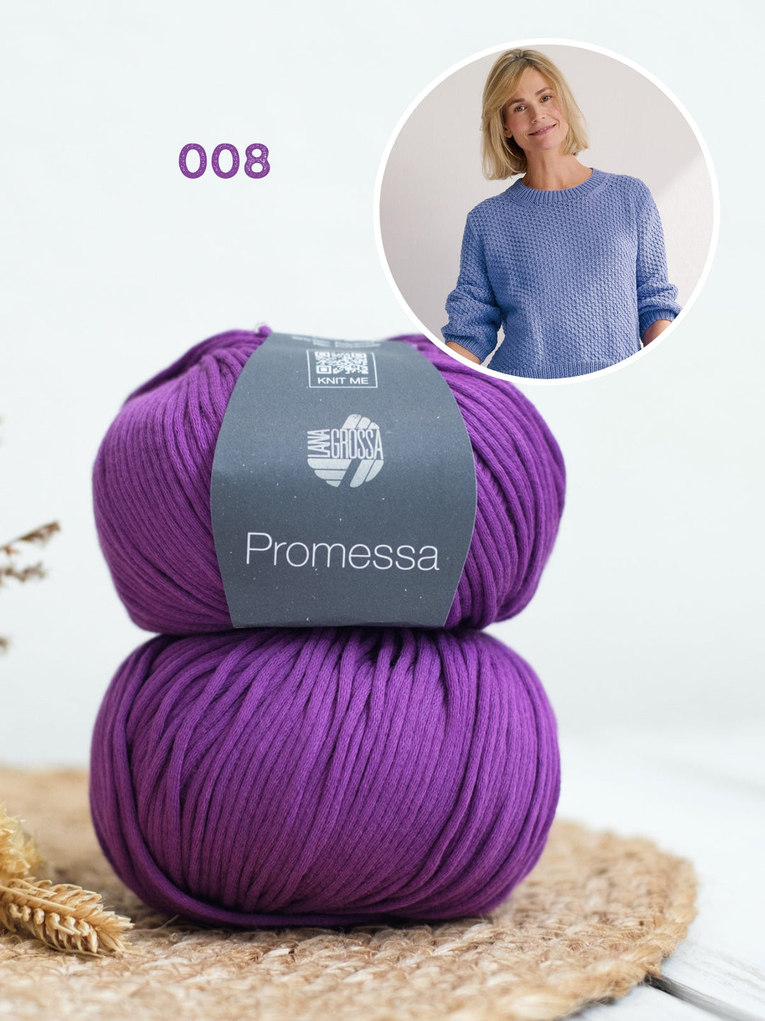 Strickpaket Promessa Pullover mit Strukturmuster