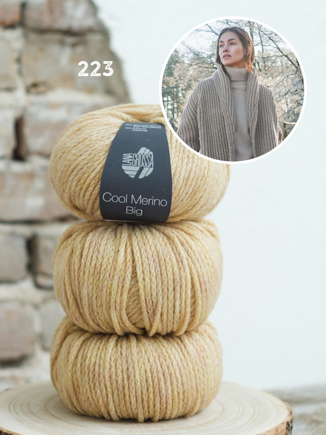 Strickpaket Cool Merino Big Cardigan