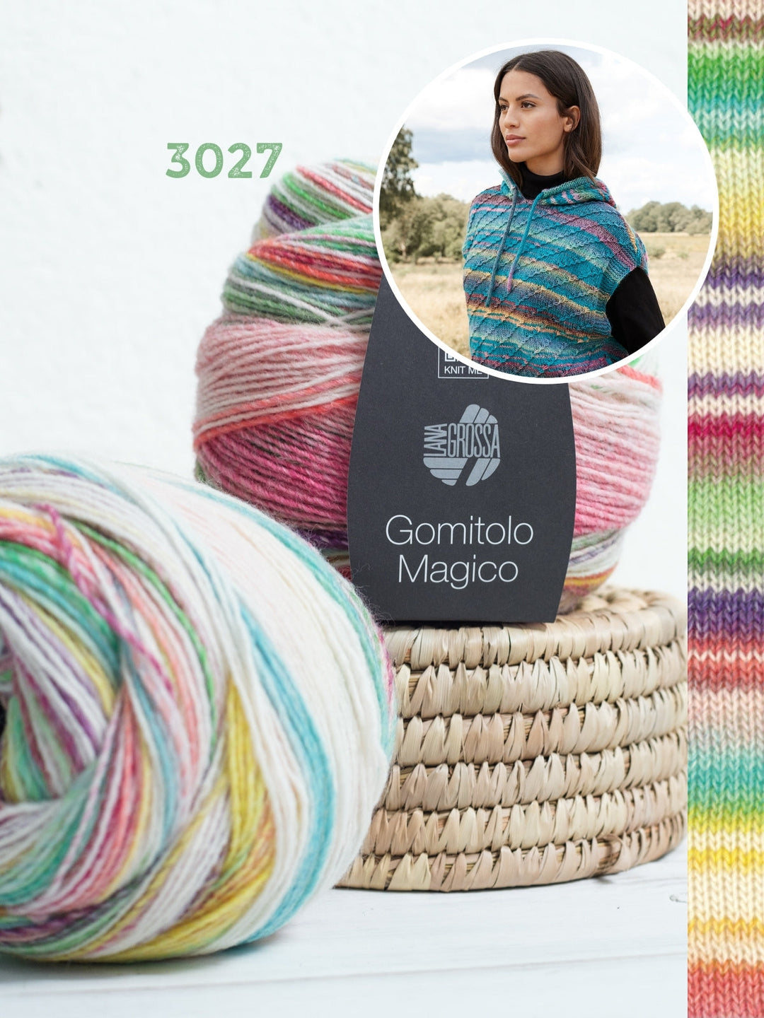 Strickpaket Gomitolo Magico Hoodie-Pullunder