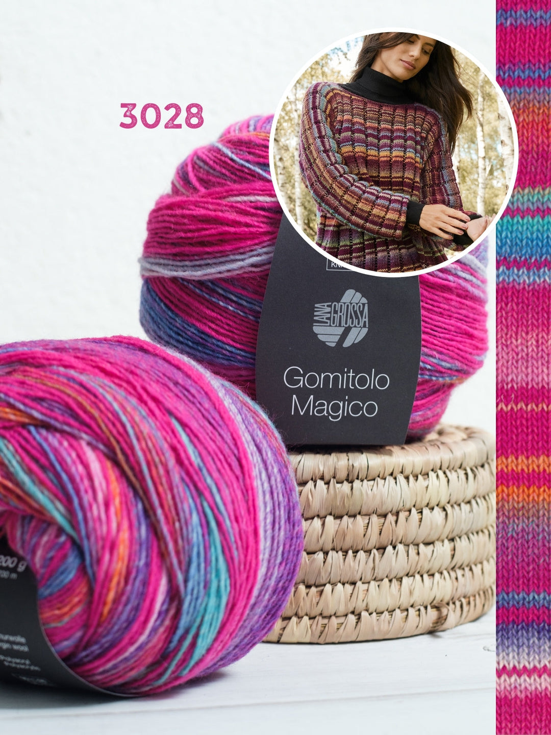 Strickpaket Gomitolo Magico Fledermaus-Pullover