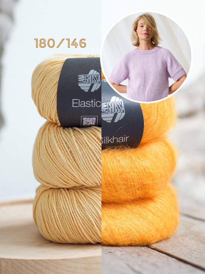 Strickpaket Elastico Silkhair Raglan-Pullover